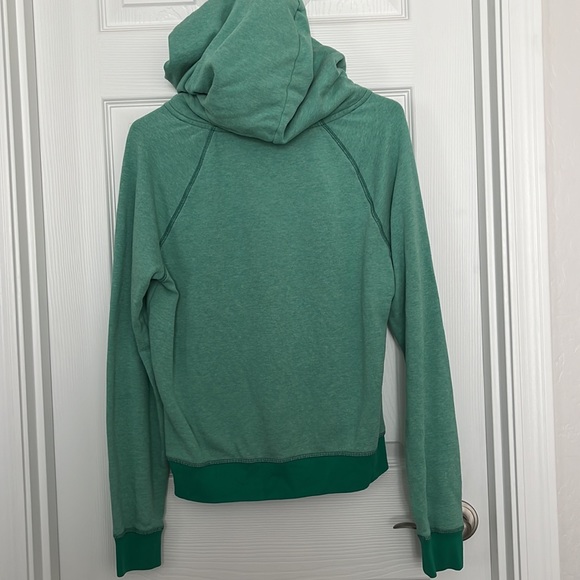 Victorias Secret Pink distressed green hoodie size M cotton/poly blend - Picture 3 of 5
